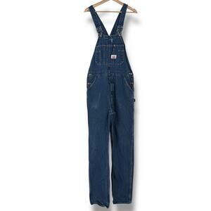 Round House Denim Overalls Workwear Carpenter Jeans Sz 34 X 38 Made in USA